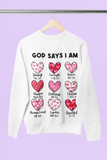 God Says I am Valentine Sublimation PNG