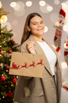 Santa Sleigh and Deers SVG