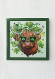 St Patrick's Day Highland Cow PNG