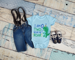 I Am TWO Hear Me Roar Dinosaur SVG