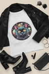 Psychedelic Black Cat PNG