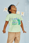 I Am SIX Hear Me Roar Dinosaur SVG