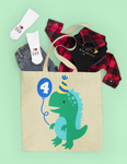 4th Dinosaur Birthday SVG