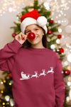 Santa Sleigh and Deers SVG
