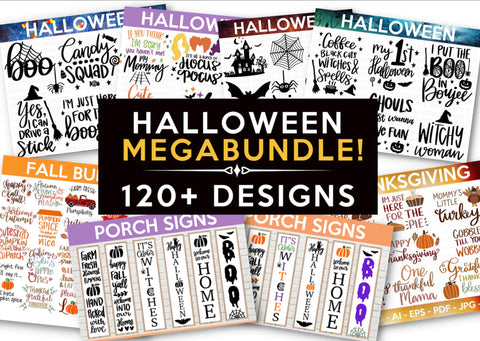MEGA HALLOWEEN BUNDLE 120+ Designs