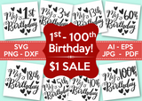 Birthday SVG Bundle