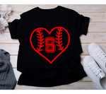 Baseball Softball Heart Monograms SVG Bundle