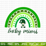 Lucky Mimi St. Patrick Rainbow SVG