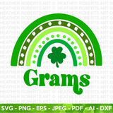 Grams St. Patrick Rainbow SVG