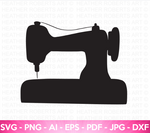 Sewing Machine Silhouette SVG