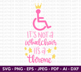 It's Not a Wheelchair It's a Throne Svg