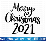 Merry Christmas 2021 SVG