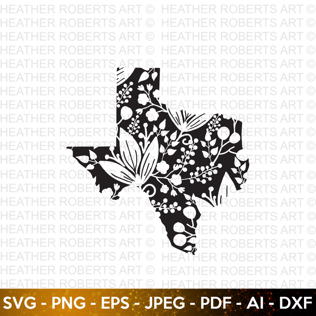 Texas Pattern Design SVG – Heather Roberts Art