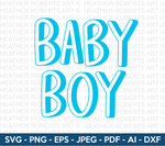 3D Baby Boy Svg