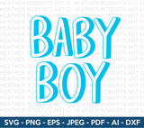 3D Baby Boy Svg