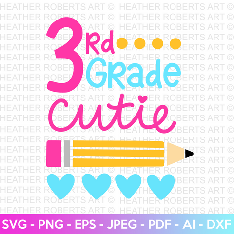 Third Grade Cutie SVG