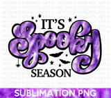 It's Spooky Season Purple Halloween Sublimation PNG