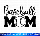 Baseball Mom SVG