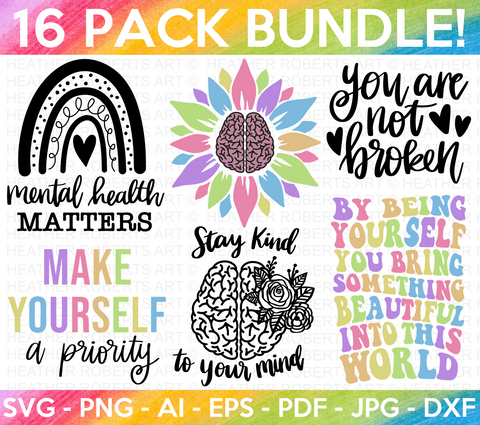 Mental Health SVG Bundle