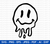 Dripping Smiling Face Svg