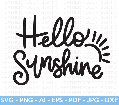 Hello Sunshine SVG