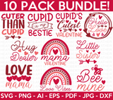 Valentine's Day Colored SVG Bundle