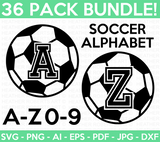 Soccer Monograms SVG Bundle