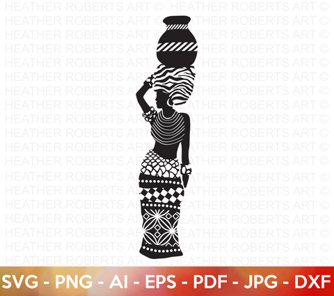 African Black Girl Magic SVG