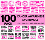 Cancer Awareness Mega SVG Bundle