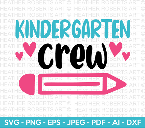 Kindergarten Crew Svg