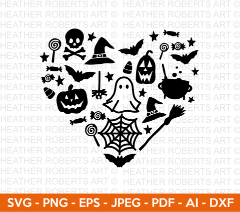 Halloween Heart SVG