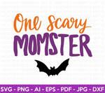 One Scary Momster Colored SVG