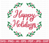 Happy Holidays SVG