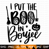 Put the Boo in Boujee SVG