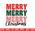 Merry Christmas Retro SVG