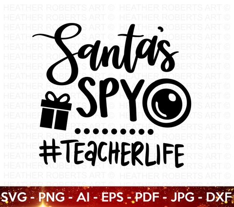 Santa's Spy SVG