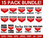 Beer Pong Svg Bundle