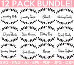 Laundry Labels SVG Bundle