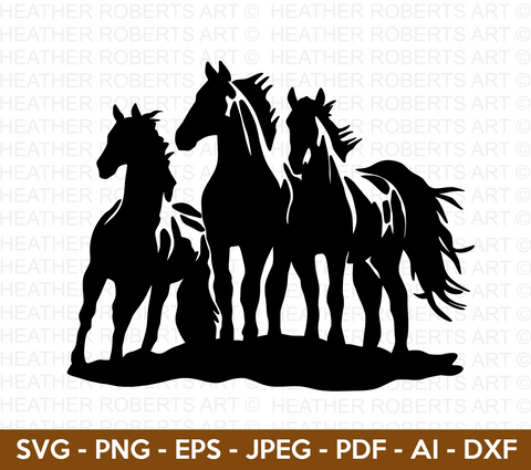 Horses SVG