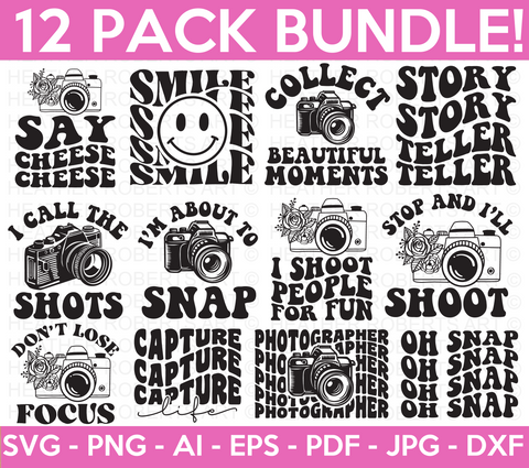 Retro Photography SVG Bundle