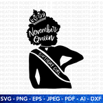 Birthday Queen of November SVG