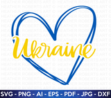 Ukraine Heart SVG