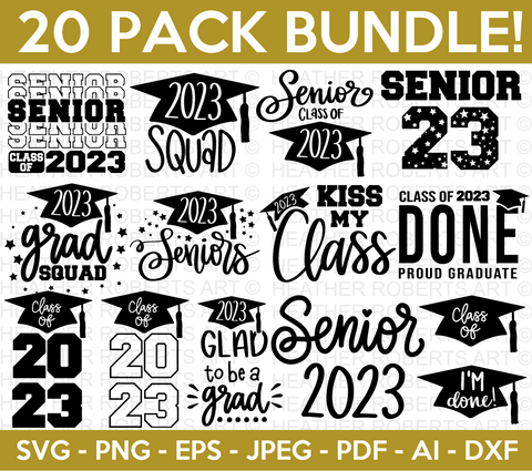 Graduation 2023 SVG Bundle