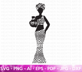African Black Girl Magic SVG