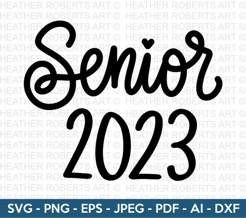 Senior 2023 SVG