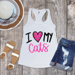 I Love My Cats Sublimation PNG