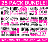 Cancer Awareness SVG Bundle