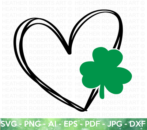 St. Patrick's Day Heart SVG