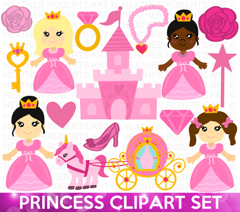 Princess Clipart Set