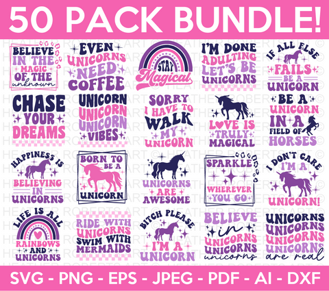 Unicorns SVG Bundle